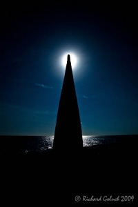 Obelisk in the afternoon sun-Bonaire 2009 by Richard Goluch 